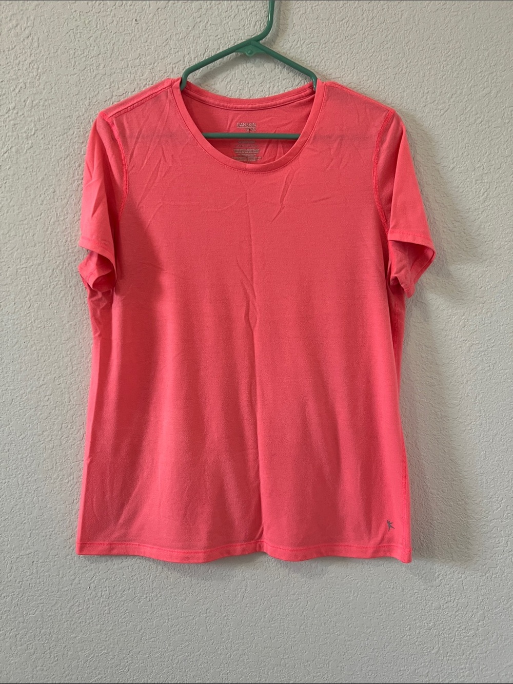 Danskin Neon Coral Short-Sleeve Crewneck Tee